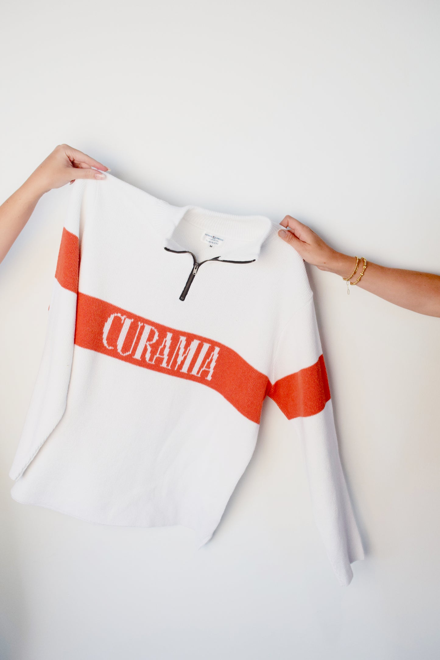 Tequila Sunrise Quarter-Zip (White)